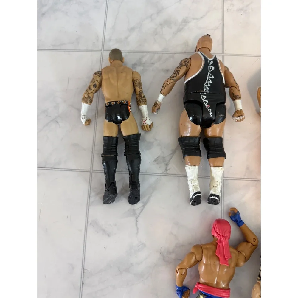 WWE Action Figure Lot Randy Orton Daniel Bryan CM Punk Tensai Brodus Clay Hunico